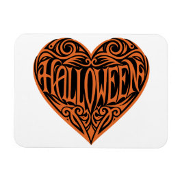 Halloween Heart, Orange Heart, Holiday マグネット