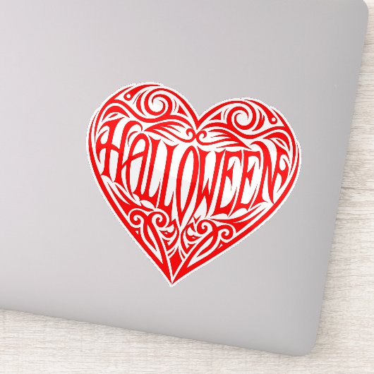 Halloween Heart, Red Heart, Holiday シール (詳細)