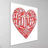 Halloween Heart, Red Heart, Holiday 箔ポスター (レイダウン)