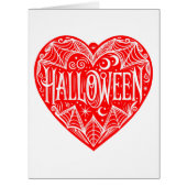 Halloween Heart, Red Heart Shape, Holiday (正面)