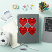 Halloween Heart, Red Heart Shape, Holiday シール (iPadカバー)