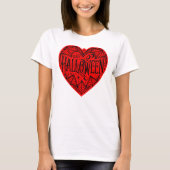 Halloween Heart, Red Heart Shape, Holiday Tシャツ (正面)