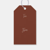 Halloween-Hexe mit Kürbis -  ギフトタグ (裏面)