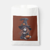 Halloween-Hexe mit Kürbis -  フェイバーバッグ (正面)