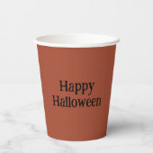 Halloween-Hexe mit Kürbis - 紙コップ (裏面)