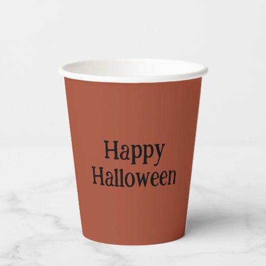 Halloween-Hexe mit Kürbis -  紙コップ (裏面)