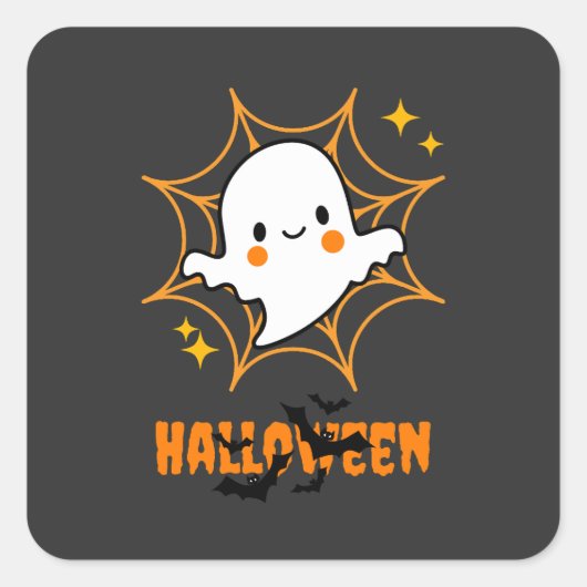 HALLOWEEN HGB スクエアシール (正面)