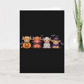 Halloween Highland Cow  カード (正面)