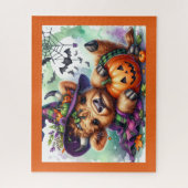 Halloween Highland Cow Jigsaw Puzzle ジグソーパズル (縦)
