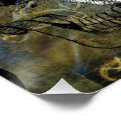 Halloween Horror - 3 Skulls Graffiti Burst ポスター (コーナー)