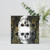 Halloween Horror - 3 Skulls Graffiti Burst 招待状 (スタンド正面)