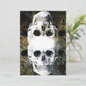 Halloween Horror - 3 Skulls Graffiti Burst 招待状 (スタンド正面)