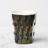 Halloween Horror - 3 Skulls Graffiti Burst 紙コップ (右)