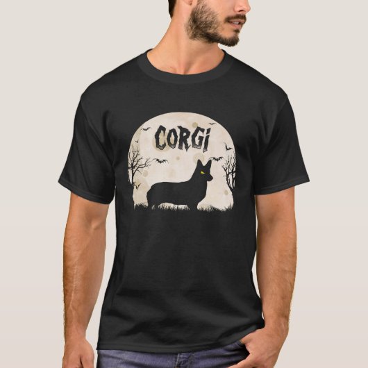Halloween Horror Corgi Tシャツ (正面)