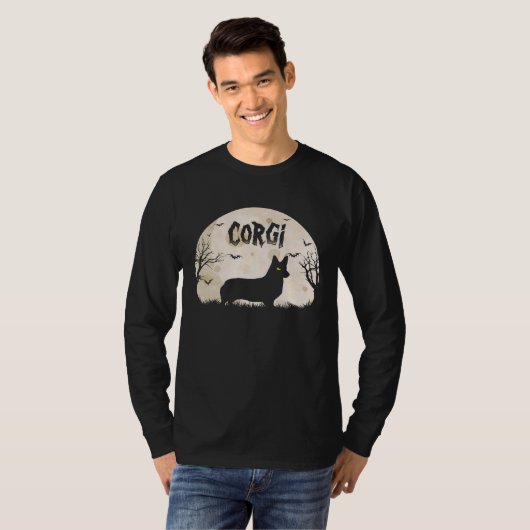 Halloween Horror Corgi Tシャツ (正面フル)