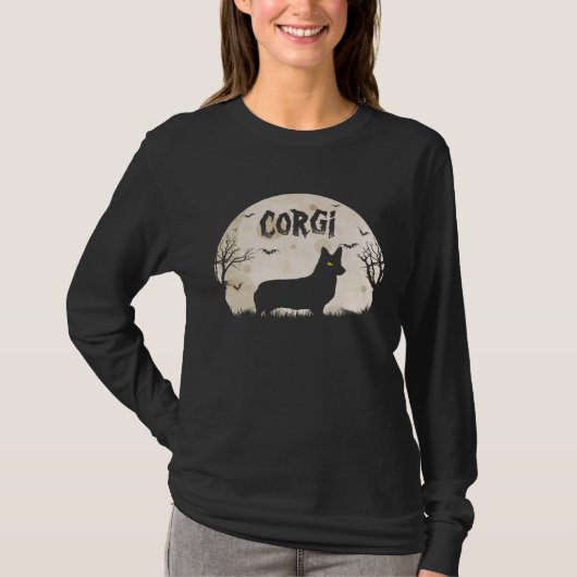 Halloween Horror Corgi Tシャツ (正面)