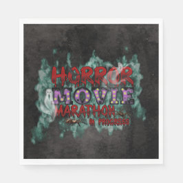 Halloween Horror Movie Marathon In Progress スタンダードランチョンナプキン