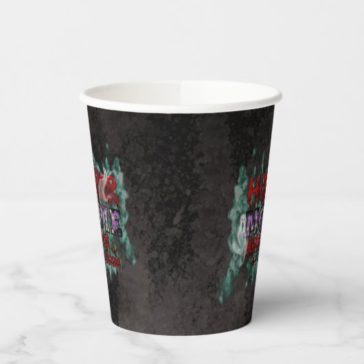 Halloween Horror Movie Marathon In Progress 紙コップ (左)