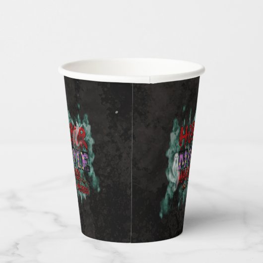 Halloween Horror Movie Marathon In Progress 紙コップ (右)