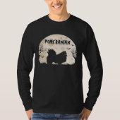 Halloween Horror Pomeranian Tシャツ (正面)
