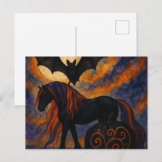 Halloween Horse  ポストカード (正面/裏面)