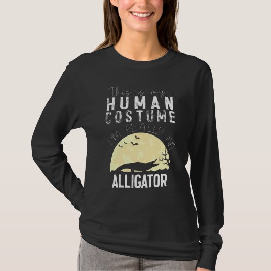 Halloween Human Costume Siamese Creepy Horror Tシャツ (正面)