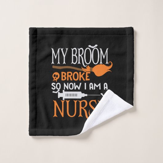Halloween I Am A Nurse Birthday ウォッシュタオル (ウォッシュタオル)