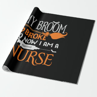 Halloween I Am A Nurse Birthday ラッピングペーパー