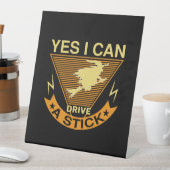 Halloween I Can Drive A Stick Birthday 台座サイン (インサイチュ)