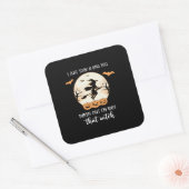 Halloween I Just Took A DNA Test Birthday スクエアシール (封筒)