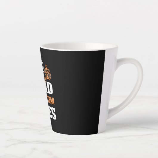 Halloween I May Look Calm Birthday カフェラテマグ (右)