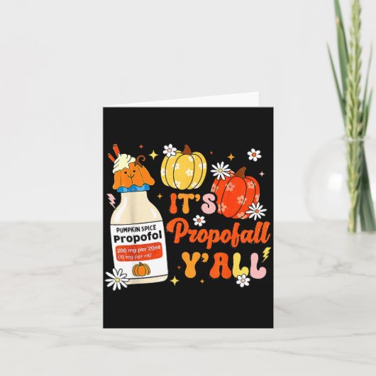 Halloween Icu Nurse Its Profall Y'all Crna Icu Fal カード (正面)