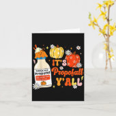 Halloween Icu Nurse Its Profall Y'all Crna Icu Fal カード (黄色い花)