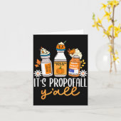 Halloween Icu Nurse Its Profall Y'all Crna Icu Fal カード (黄色い花)