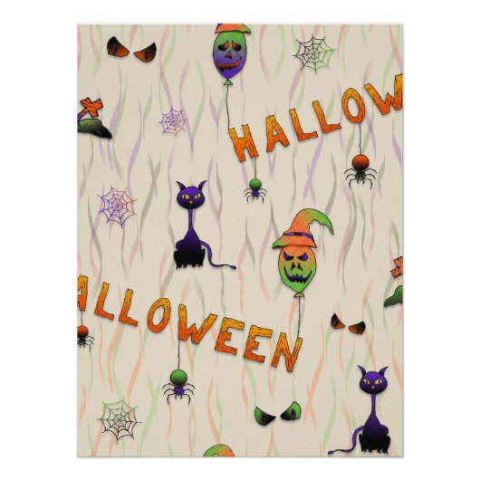 Halloween Illustrations ポスター (正面)