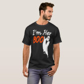 Halloween I'm Her Boo I'm His Witch Matching Coupl Tシャツ (正面フル)