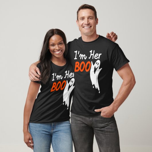 Halloween I'm Her Boo I'm His Witch Matching Coupl Tシャツ (ユニセックス)
