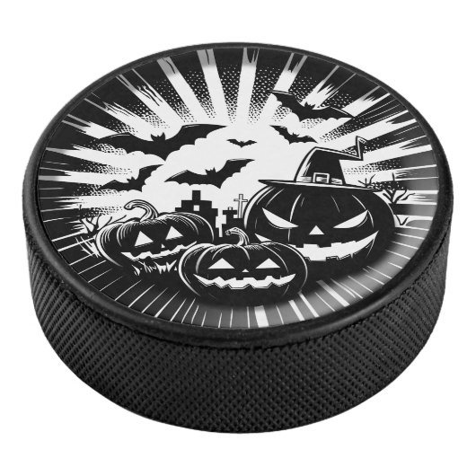 Halloween in black and white アイスホッケーパック (3/4)