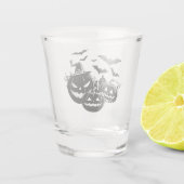 Halloween in black and white ショットグラス (裏面)