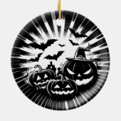 Halloween in black and white セラミックオーナメント (裏面)
