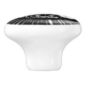 Halloween in black and white セラミックノブ (側面)