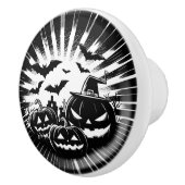 Halloween in black and white セラミックノブ (右)