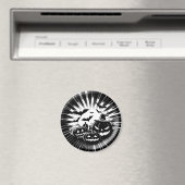 Halloween in black and white マグネット (インサイチュ (食洗機))