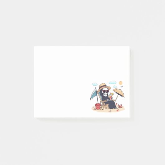 Halloween in Summer – Grim Reaper on the Beach ポストイット (正面)