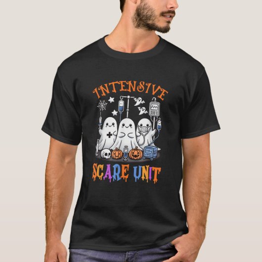 Halloween Intensive Care Scare Unit Ghost Nurse Ic Tシャツ (正面)