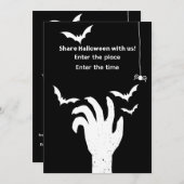 Halloween invitation 招待状 (正面/裏面)