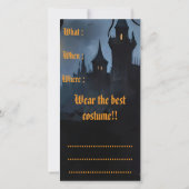 Halloween Invitation cards (裏面)