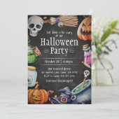 Halloween Invitation, Halloween Birthday Party 招待状 (スタンド正面)