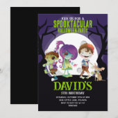Halloween Invitation, Halloween Party Invitation 招待状 (正面/裏面)