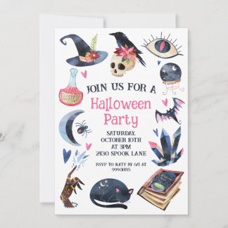 Halloween Invitation, Halloween Party Invitation, 招待状